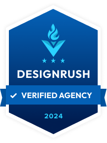 DesignRush badge verifying Smoking Chimney Studios as a top-rated agency